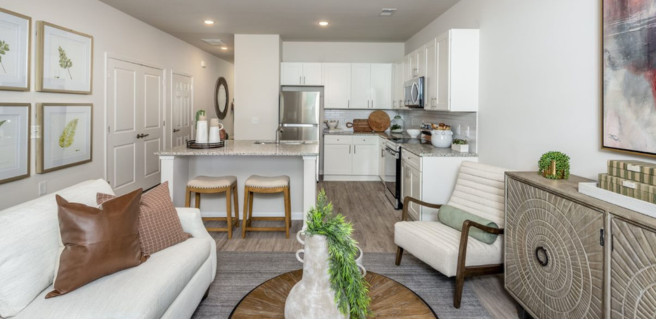 living area and kitchen of the Richmond floor plan