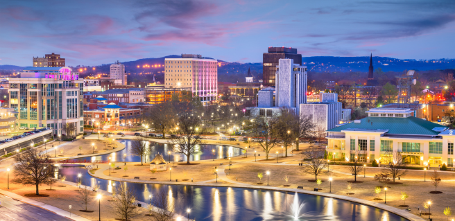 city view of Huntsville, Alabama