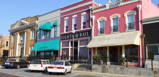 downtown Opelika shops