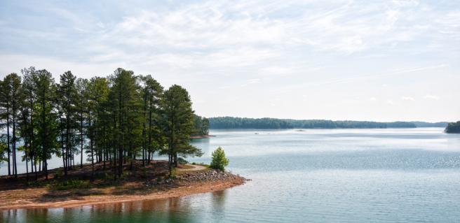 Lake Lanier near Dawsonville, Georgia